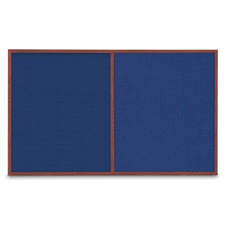United Visual Products Enclosed Corkboard, 1 Door, 18"x24", 4" Fra UV3400-GOLD-CLOUD
